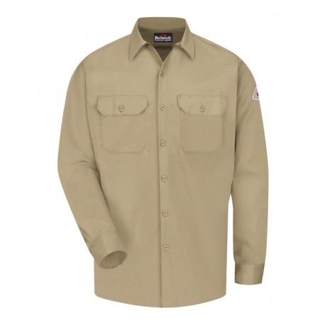 SLW2 Bulwark SLW2 Work Shirt - EXCEL FR ComforTouch KHAKI