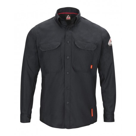 QS50 Bulwark QS50 iQ Series Long Sleeve Comfort Woven Lightweight Shirt NAVY