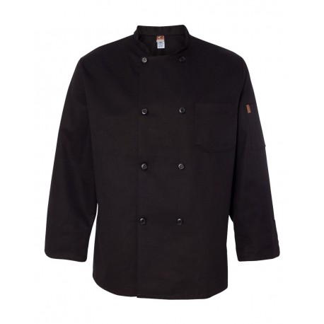 KT76 Chef Designs KT76 Black Traditional Chef Coat BLACK