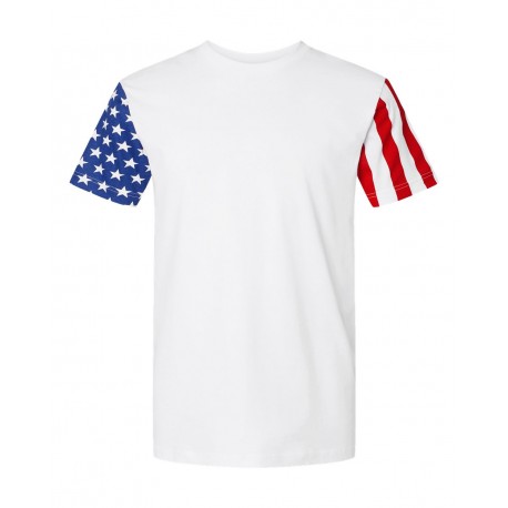 3976 Code Five 3976 Stars & Stripes T-Shirt WHITE