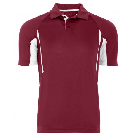222530 Holloway 222530 Two-Tone Avenger Polo CARDINAL/ WHITE