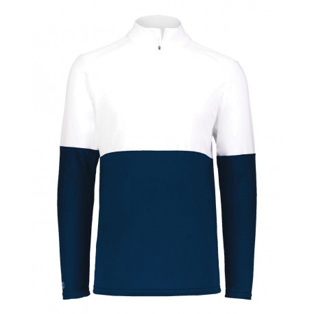 223500 Holloway 223500 Momentum Team Quarter-Zip Pullover NAVY/ WHITE