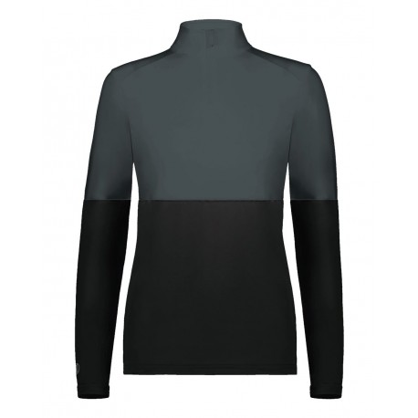 223700 Holloway 223700 Women's Momentum Team Quarter-Zip Pullover BLACK/ IRON