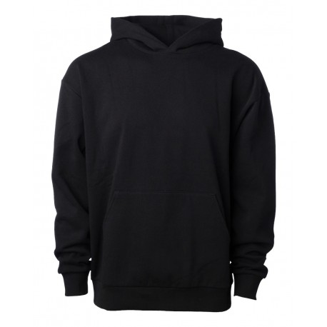 IND330BLV Independent Trading Co. IND330BLV Boulevard Heavyweight Hooded Sweatshirt BLACK