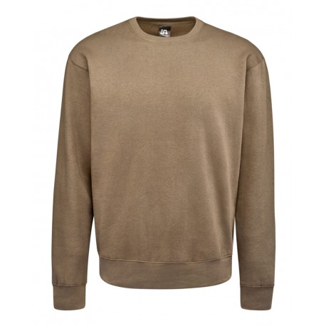 8721 J. America 8721 BTB Fleece Crewneck Sweatshirt DESERT