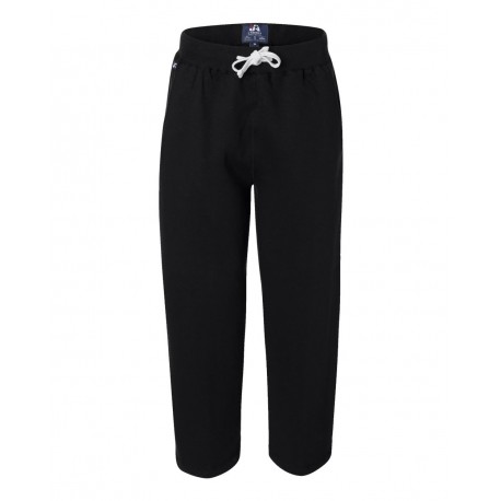 8992 J. America 8992 Premium Open-Bottom Sweatpants BLACK
