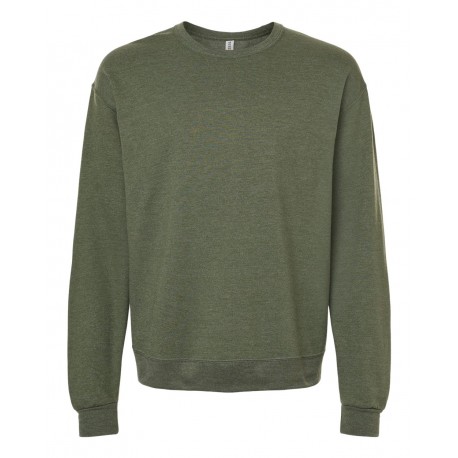 IC48MR JERZEES IC48MR Ultimate CVC Crewneck Sweatshirt Military Green Heather