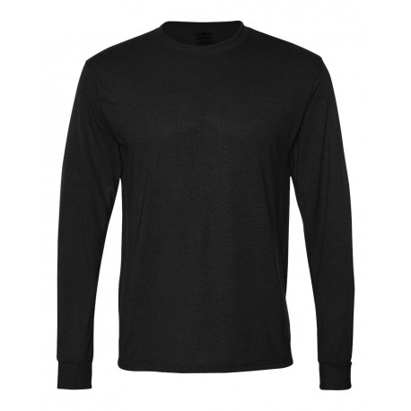 21MLR JERZEES 21MLR Dri-Power Performance Long Sleeve T-Shirt BLACK