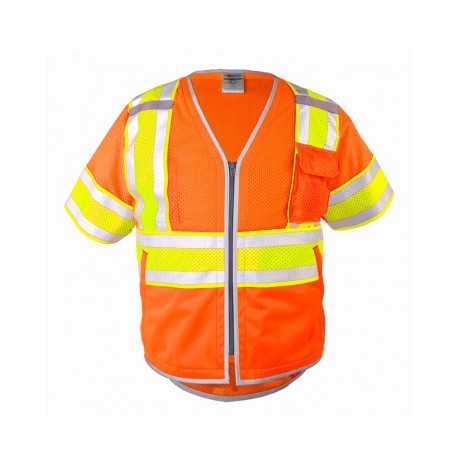 1573-1574 Kishigo 1573-1574 Premium Brilliant Series Ultimate Reflective Class 3 Vest ORANGE