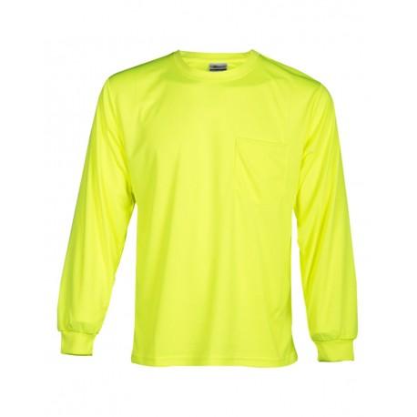 9122-9123 Kishigo 9122-9123 Microfiber Polyester Long Sleeve T-Shirt LIME