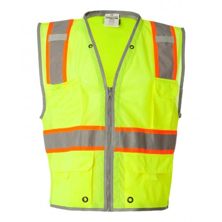 1510-1511 Kishigo 1510-1511 Premium Brilliant Series Heavy-Duty Class 2 Vest LIME