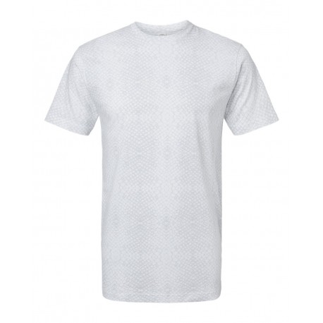 6901 LAT 6901 Fine Jersey Tee WHITE REPTILE