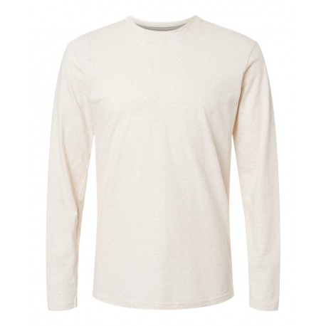 6918 LAT 6918 Fine Jersey Long Sleeve Tee NATURAL HEATHER