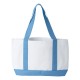 7002 Liberty Bags White/ Light Blue