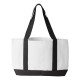 7002 Liberty Bags WHITE/ BLACK