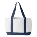 7002 Liberty Bags WHITE/ NAVY