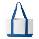 7002 Liberty Bags WHITE/ ROYAL