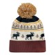 GRNDSR LOCALE Fairisle Moose/ Brown