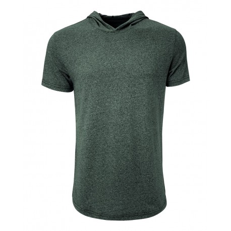 2022 Next Level 2022 Mock Twist Hoodie T-Shirt FOREST GREEN