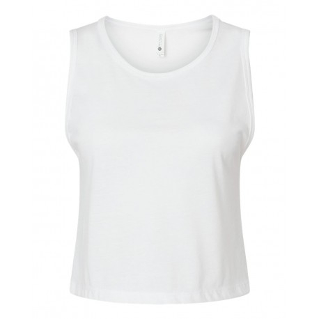 5083 Next Level 5083 Women's Festival Crop Tank WHITE