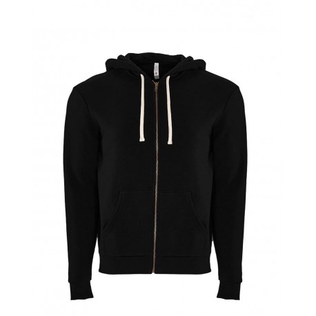9602 Next Level 9602 Santa Cruz Full-Zip Hoodie BLACK
