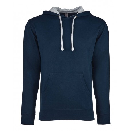 9301 Next Level 9301 Laguna Hoodie Midnight Navy/ Heather Grey