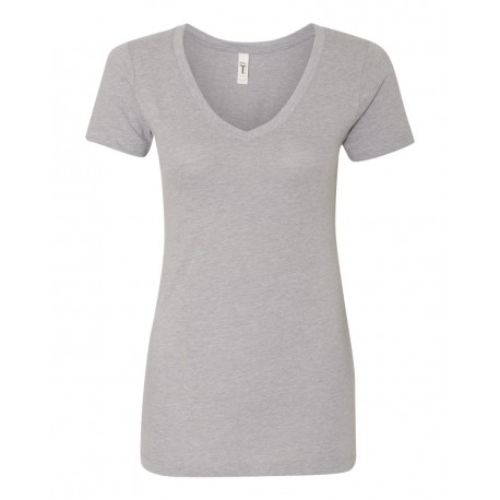1540 Next Level 1540 Women's Ideal V-Neck T-Shirt HEATHER GREY