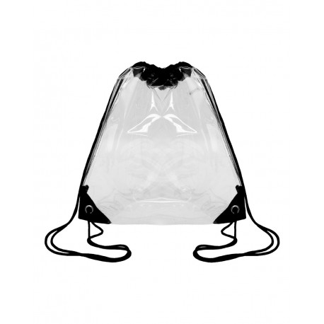 OAD5007 OAD OAD5007 Clear Drawstring Pack BLACK