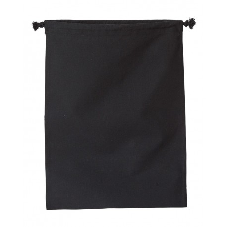 OAD119R OAD OAD119R Double Cinch Recycled Canvas Shoe and Accessory Bag RECYCLED BLACK