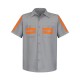 SP24E Red Kap Light Grey/ Orange Trim