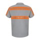 SP24E Red Kap Light Grey/ Orange Trim