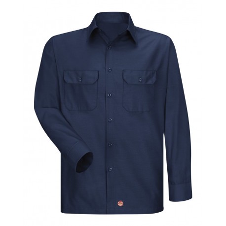 SY50 Red Kap SY50 Ripstop Long Sleeve Shirt NAVY