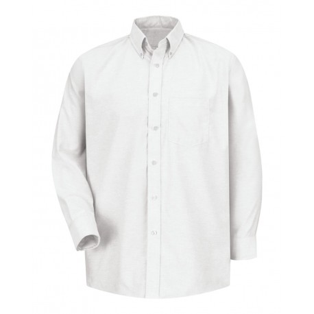 SR70 Red Kap SR70 Executive Oxford Long Sleeve Dress Shirt WHITE 33