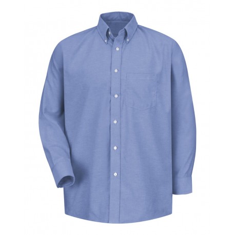 SR70 Red Kap SR70 Executive Oxford Long Sleeve Dress Shirt LB-Light Blue 37