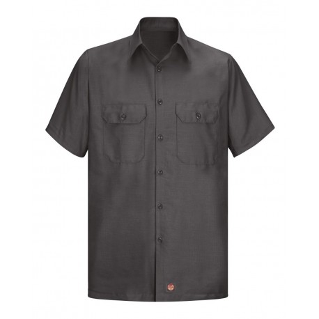 SY60 Red Kap SY60 Ripstop Short Sleeve Work Shirt CHARCOAL