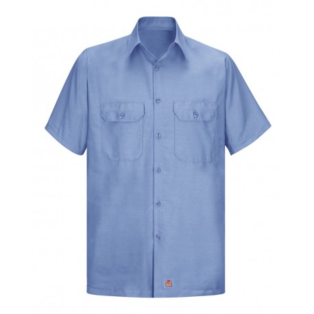 SY60 Red Kap SY60 Ripstop Short Sleeve Work Shirt LIGHT BLUE