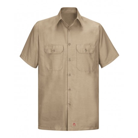 SY60 Red Kap SY60 Ripstop Short Sleeve Work Shirt KHAKI