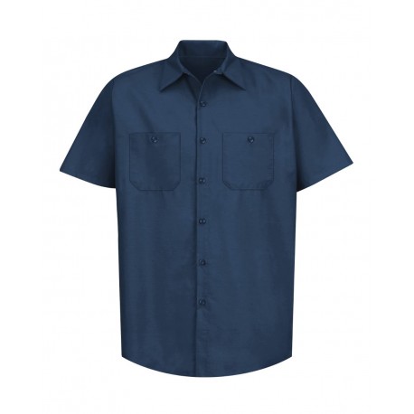SP24 Red Kap SP24 Industrial Short Sleeve Work Shirt NAVY