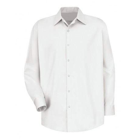 SC16T Red Kap SC16T Long Sleeve Specialized Cotton Work Shirt - Tall Sizes WHITE