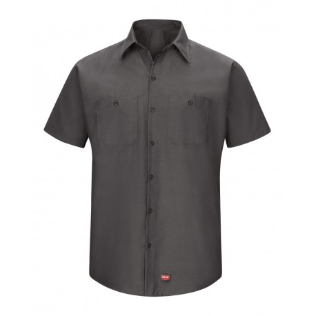 SX20 Red Kap SX20 Mimix Short Sleeve Work Shirt CHARCOAL