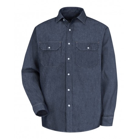SD78 Red Kap SD78 Deluxe Denim Long Sleeve Shirt DENIM