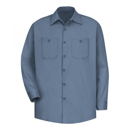 SC30 Red Kap SC30 Cotton Long Sleeve Uniform Shirt Postman Blue