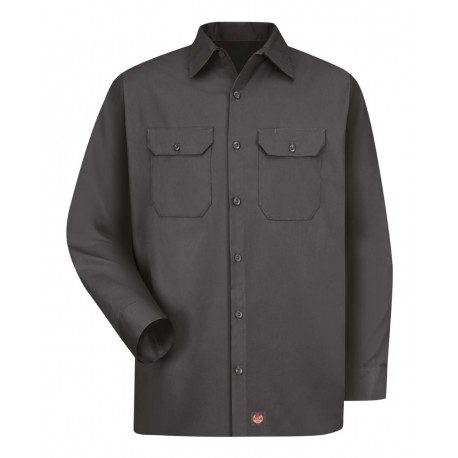 ST52 Red Kap ST52 Utility Long Sleeve Work Shirt CHARCOAL
