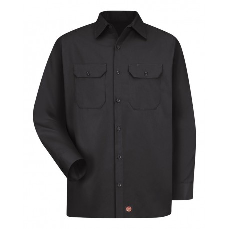 ST52 Red Kap ST52 Utility Long Sleeve Work Shirt BLACK