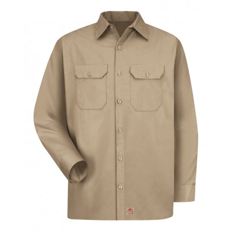 ST52 Red Kap ST52 Utility Long Sleeve Work Shirt KHAKI