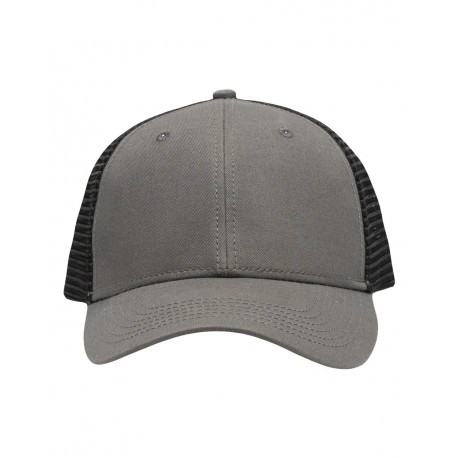 SP1450 Sportsman SP1450 Traditional Lo-Pro Mesh Back Trucker Fit Cap Chino Grey/ Black