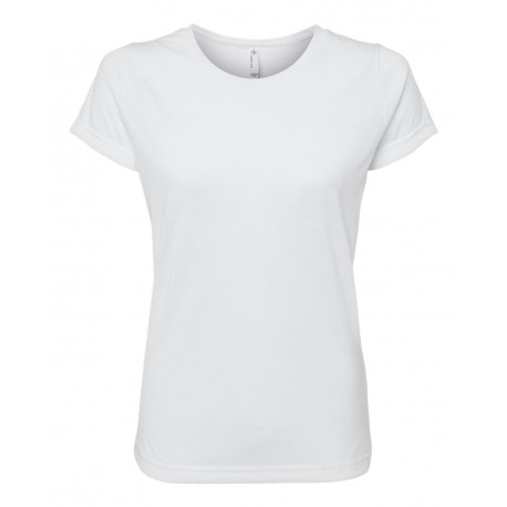 1510 SubliVie 1510 Women's Polyester Sublimation Tee WHITE