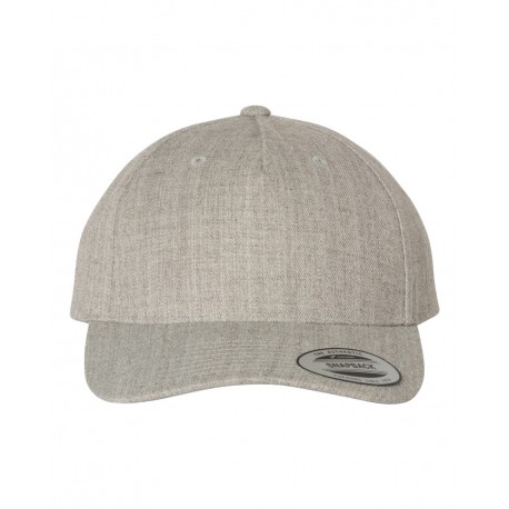 5789M YP Classics 5789M Premium Five-Panel Curved Visor Snapback Cap HEATHER GREY