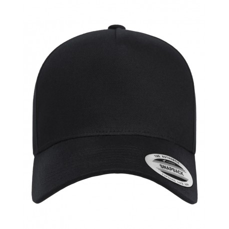 5079 YP Classics 5079 Retro Cotton Blend Trucker Snapback Cap BLACK