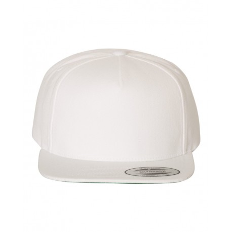 5089M YP Classics 5089M Premium Five-Panel Snapback Cap WHITE